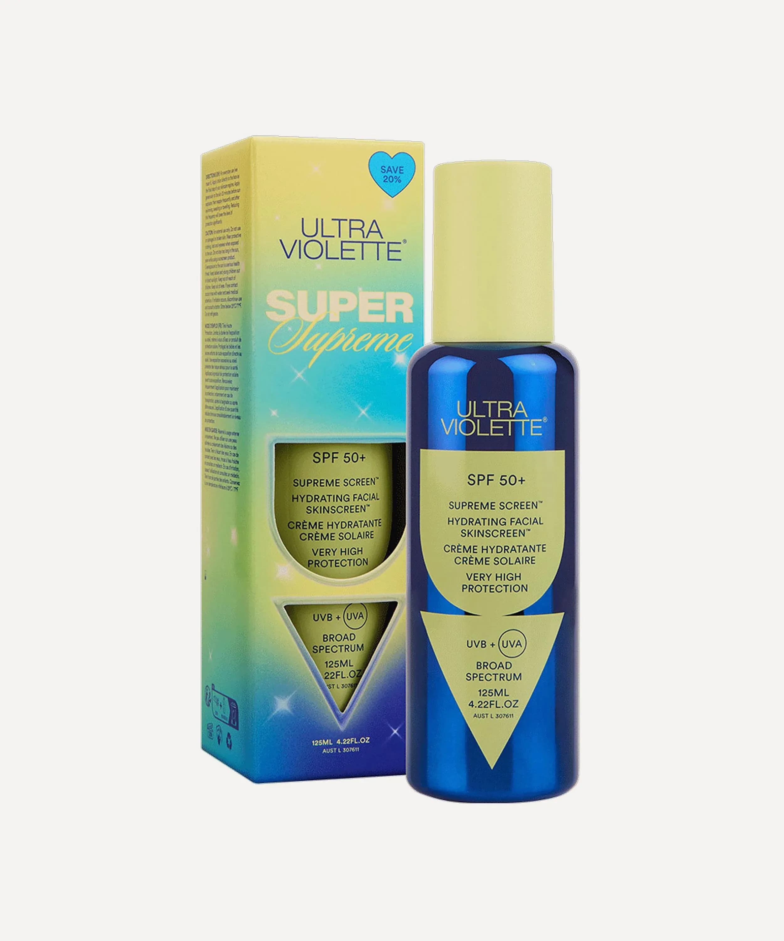 Super Supreme Screen SPF 50+ Hydrating Facial SKINSCREEN™ 125ml
